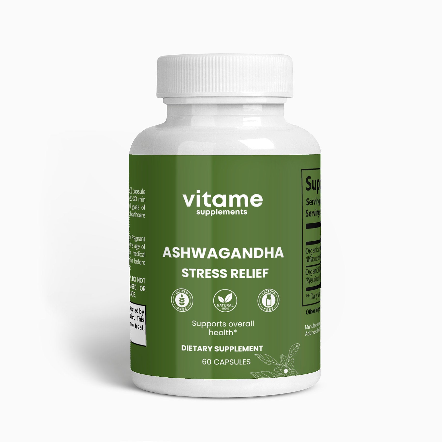 Ashwagandha Stress Relief - vitame supplements