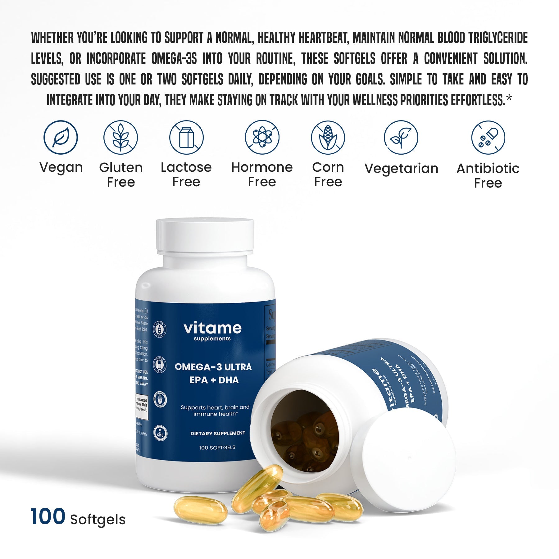 Omega - 3 Ultra EPA + DHA - vitame supplements